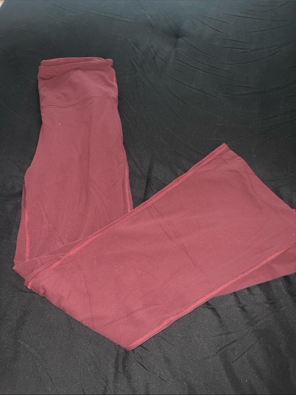 lululemon Athletica Burgundy Flare Leggings